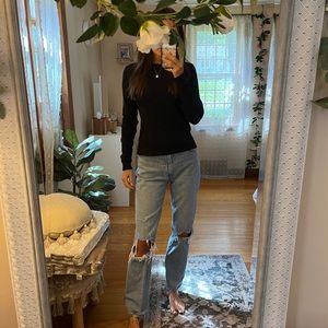 TNA waffle knit long sleeve